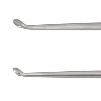 Epstein Curette 8” Hollow Handle Reverse Angle Oval Cups #1 (4.0mm)