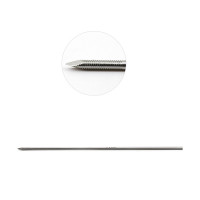Steinmann Pin Single Trocar 45mm Threaded 9" 2.4mm 3/32" pkg/6