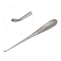Epstein Curette 8” Hollow Handle Reverse Angle Oval Cups #4 (7.5mm)