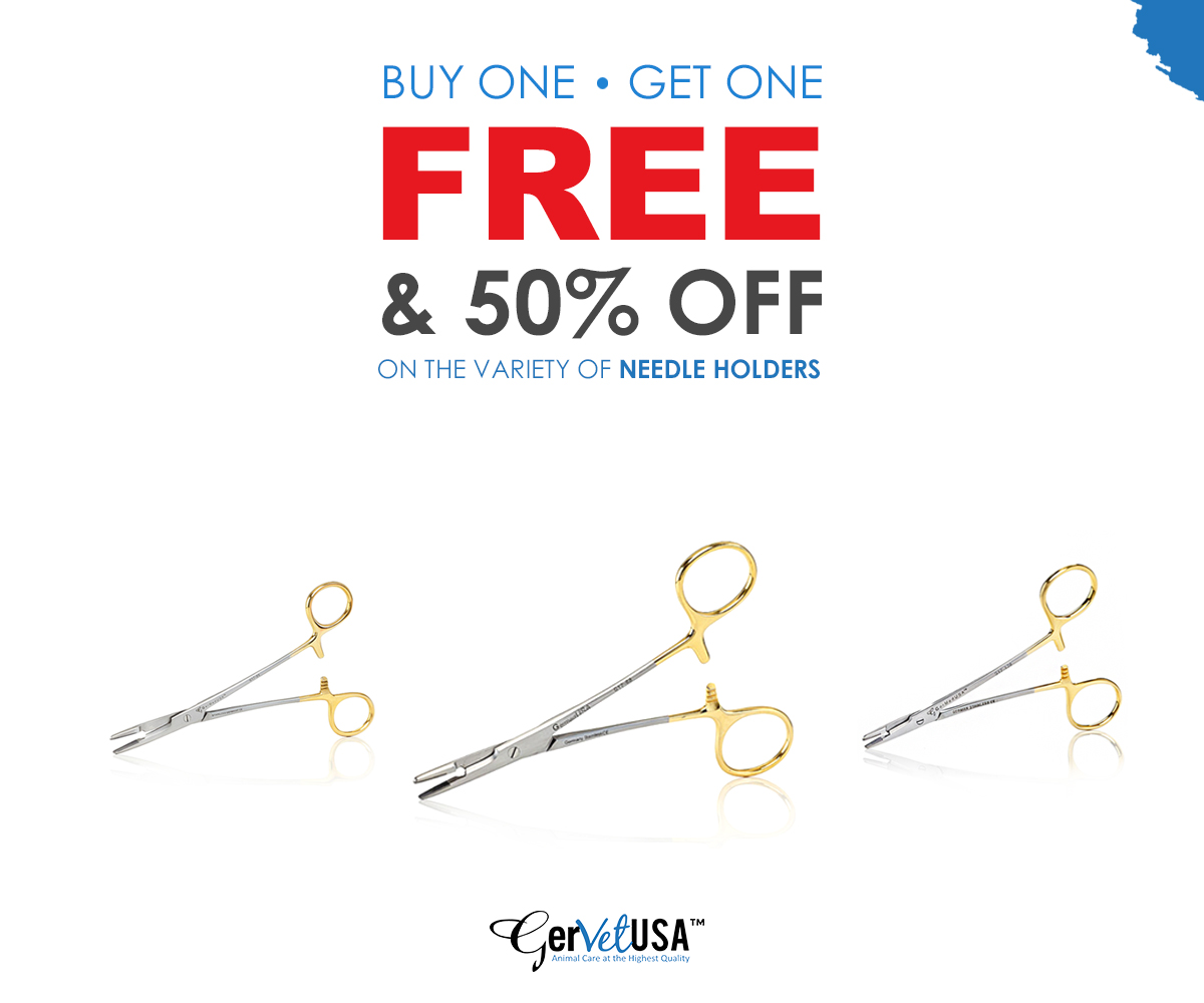 Buy One Get One FREE and 50 % OFF on the Variety of Needle Holders