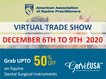 Join Us at AAEP 2020 (American Association of Equine Practitioners) Virtual Trade Show on Dec 6th to 9th, 2020 to Grab UPTO 50% OFF on Equine Dental Surgical Instruments