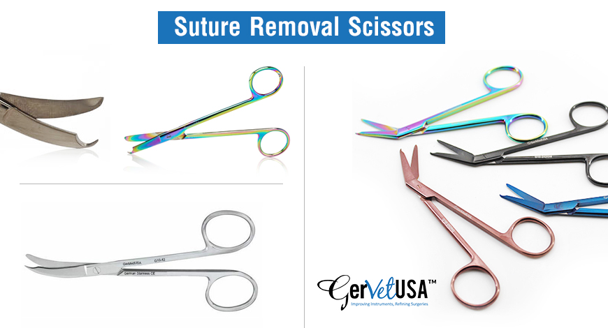 Most Commonly Used Suture Removal Scissors used In Veterinary Surgery