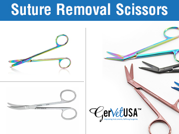 Most Commonly Used Suture Removal Scissors used In Veterinary Surgery