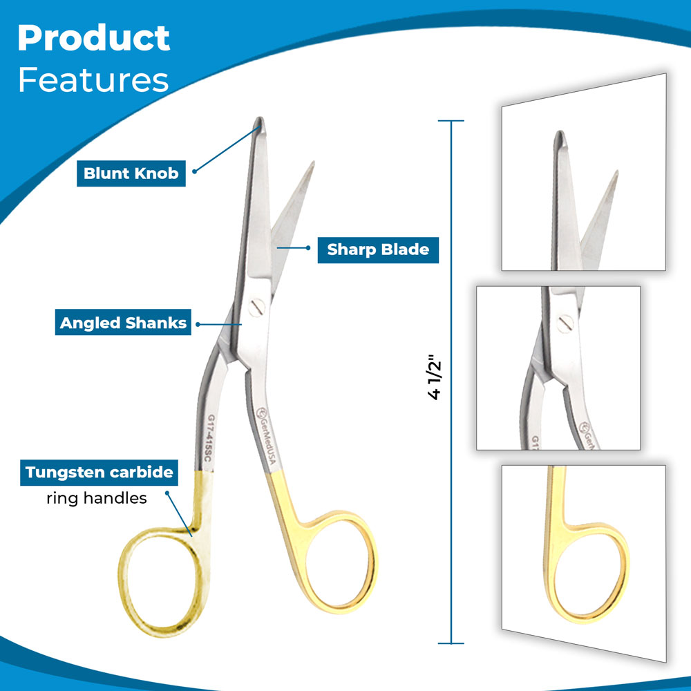 Hi Vis Orange 3.5 Tungsten Carbide Scissor