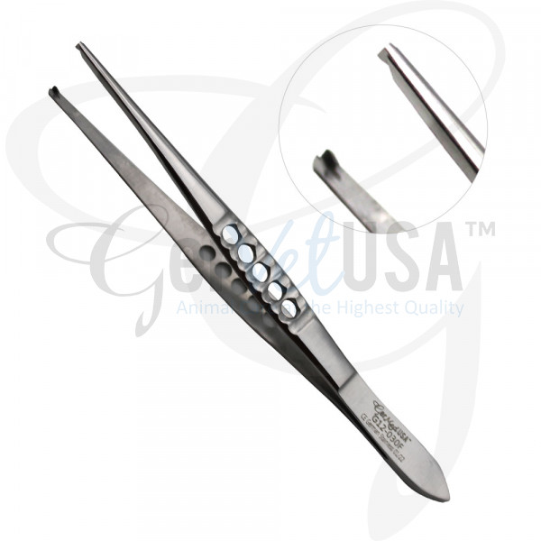 Thumb Tissue Forceps Fenestrated Handle