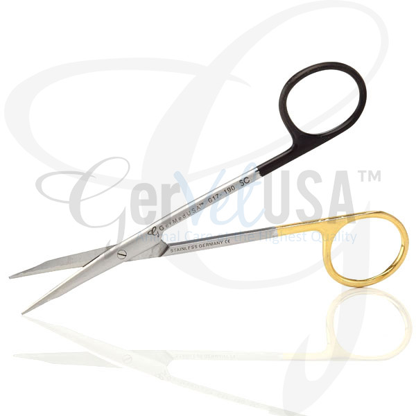 Super Sharp Stevens Tenotomy Scissors TC Gold and Black Rings