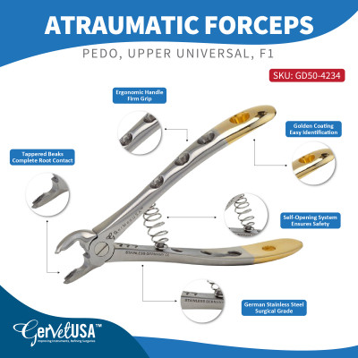 Atraumatic Pediatric Extraction Forceps