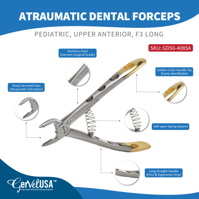 Atraumatic Pediatric Extraction Forceps