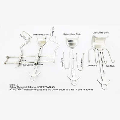 Balfour Abdominal Retractor W/ 3 Blades