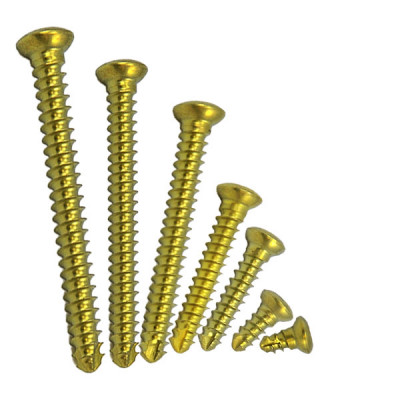 Cortex Bone Screw 3.5mm Length Self-Tapping Hex Head Titanium