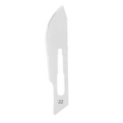 Surgical Blades Box of 100 Stainless Steel Size 22.