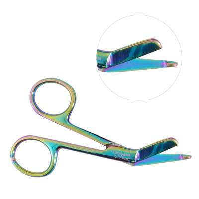 Lister Bandage Scissors 3 1/2" Rainbow Color Coated