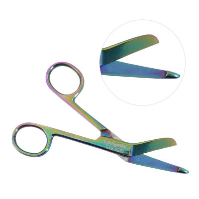 Lister Bandage Scissors 4 1/2 inch Rainbow Color Coated