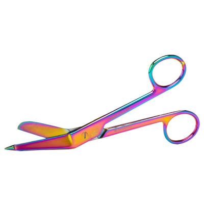 Lister Bandage Scissors 5 1/2 inch Rainbow Color Coated