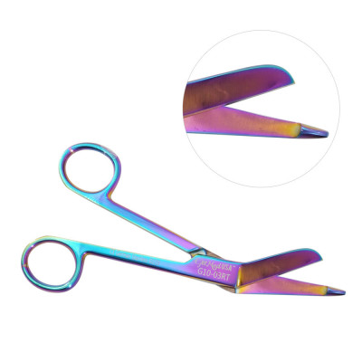 Lister Bandage Scissors 5 1/2 inch Rainbow Color Coated