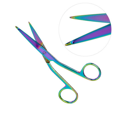 Hi Level Bandage Scissors 5 1/2 inch Rainbow Color Coated (Knowles)