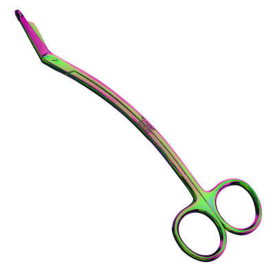 Feline Bandage Scissors 7 inch Rainbow Coated