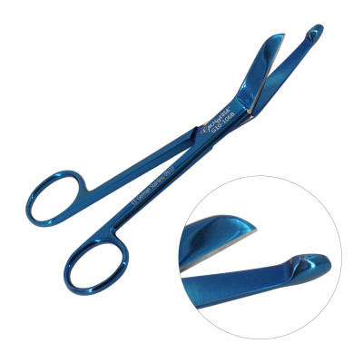 Lister Bandage Scissors 6 1/4 inch Blue Coated