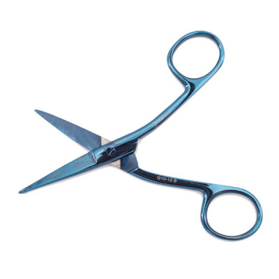 Hi Level Bandage Scissors 4 1/2 inch Blue Coated (Knowles)