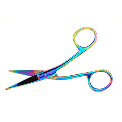 Hi Level Bandage Scissors 4 1/2 inch Rainbow Color Coated (Knowles)
