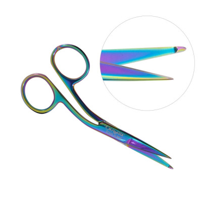 Hi Level Bandage Scissors 4 1/2 inch Rainbow Color Coated (Knowles)