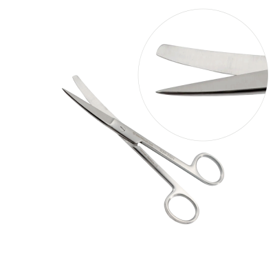 Operating Scissors 4 1/2 inch Curved - Sharp/Blunt