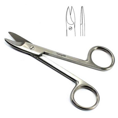 Wire Cutting Scissors 4 3/4" Straight Serrated  For Cerclage wire only