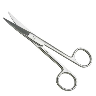 4 3/4 Wire cutting Scissors - sharp curved serr - BOSS Surgical