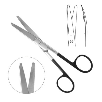 Operating Scissors SuperCut Blunt Blunt Curved 5 inch