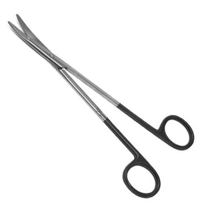 Ragnell Dissecting Scissors 7 inch Flat Tip Curved
