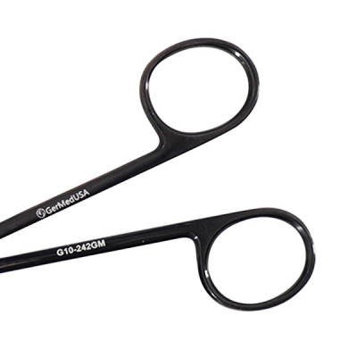 Stitch Scissors Stainless Steel 4 1/2" 45 Degree Gun Metal