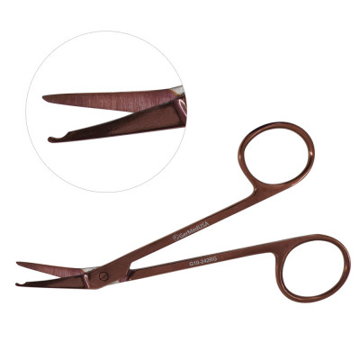 Stitch Scissors Stainless Steel 4 1/2 inch 45 Degree Rose Gold