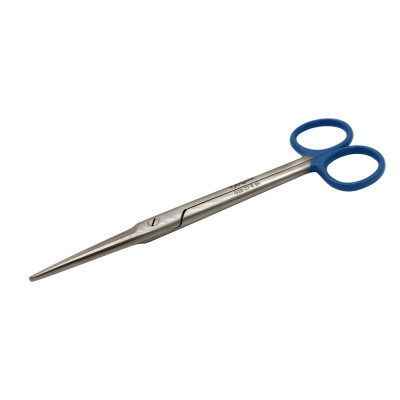 Mayo Dissecting Scissors Straight 6 3/4``, Ring Blue Coated