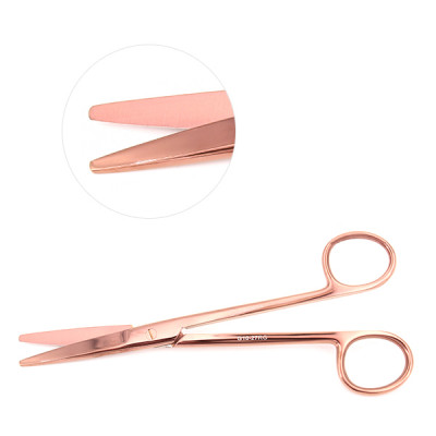 Mayo Dissecting Scissors Straight 6 3/4``, Rose Gold
