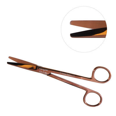 Mayo Dissecting Scissors Straight 6 3/4 inch, Rose Gold