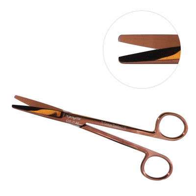 Mayo Dissecting Scissors Straight 6 3/4", Rose Gold