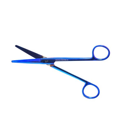 Mayo Dissecting Scissors 5 1/2 inch Curved - Blue Coated