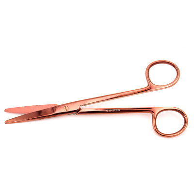 Mayo Dissecting Scissors 5 1/2 inch Curved - Rose Gold