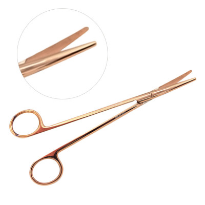 Metzenbaum Dissecting Scissors Straight 7 inch Rose Gold Coated