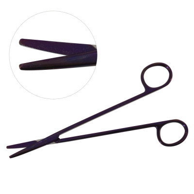 Metzenbaum Scissors 7`` Curved Purple Coated