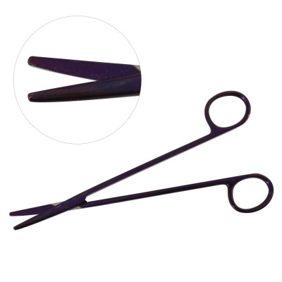 Metzenbaum Scissors 7" Curved Purple Coated