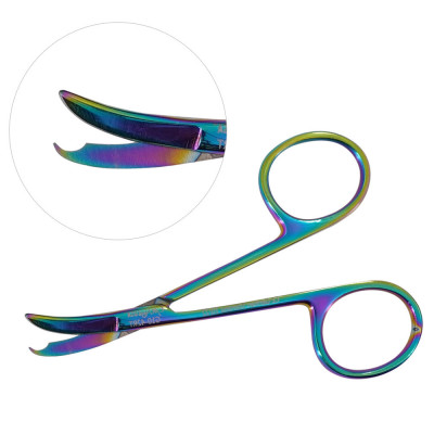 Northbent / Shortbent Stitch Scissors 3 1/2 inch Rainbow