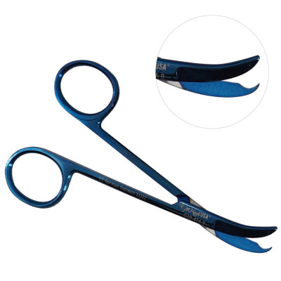 Northbent/Shortbent Stitch Scissors 4 1/2" Blue Coating