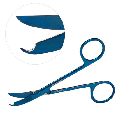 Northbent/Shortbent Stitch Scissors 4 1/2 inch Blue Coating