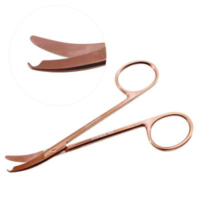 Northbent/Shortbent Stitch Suture Removal Scissors Curved 4 1/2 inch Rose Gold