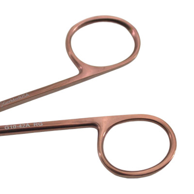 Northbent/Shortbent Stitch Suture Removal Scissors Curved 4 1/2" Rose Gold