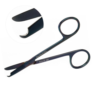 Littauer Stitch Scissors 5 1/2" Gun Metal Coating