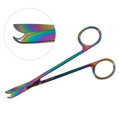 Littauer Stitch Scissors 5 1/2" Straight Rainbow Coated