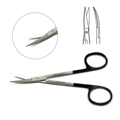 Iris Scissors 4 1/2 inch  Curved  SuperCut