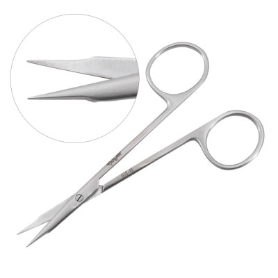 Lexer-Baby Scissors 4 (10cm), Straight, Blunt/Blunt, Stainless Steel -  Delasco